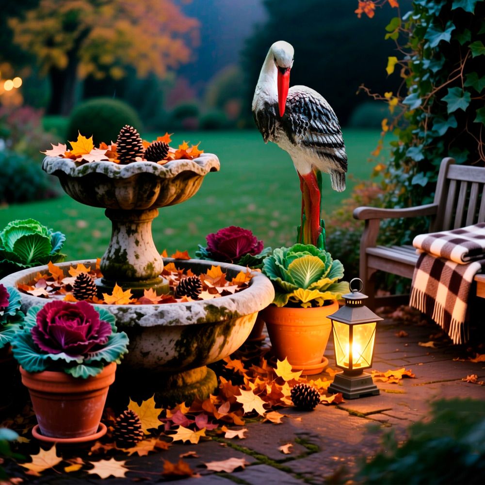 Идеи осеннего декора в саду в ноябре